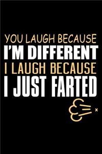 You Laugh Because I'm Different I Laugh Because I Just Farted