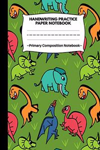 Handwriting Practice Paper Notebook Primary Composition Notebook