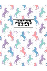 Handwriting Practice Paper Workbook