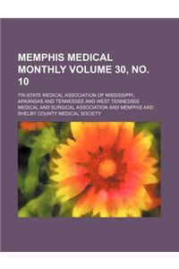 Memphis Medical Monthly Volume 30, No. 10