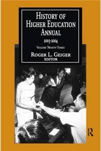 History of Higher Education Annual: 2003-2004