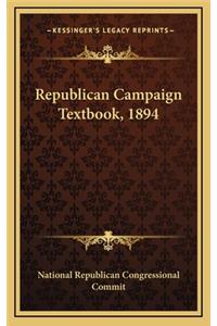 Republican Campaign Textbook, 1894