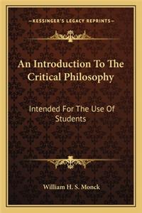 Introduction to the Critical Philosophy