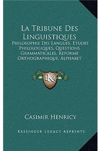 Tribune Des Linguistiques