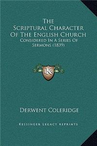 The Scriptural Character Of The English Church