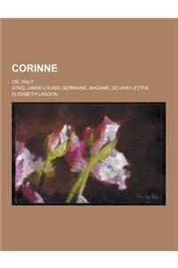Corinne; Or, Italy
