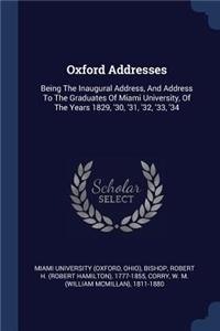 Oxford Addresses