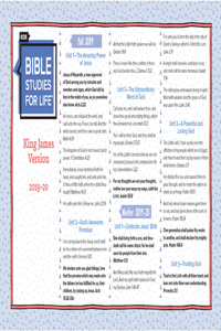 Bible Studies for Life: Kids Life Verses Cards for 2019-20 KJV (Pkg. 10)