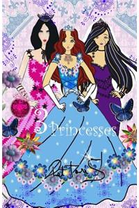 3 Princesses Journal Notebook for Girls