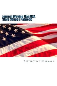 Journal Waving Flag USA Stars Stripes Patriotic