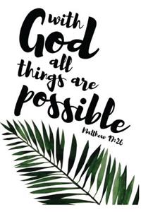 with God all things are possible matthew 19