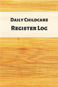 Daily Childcare Register Log