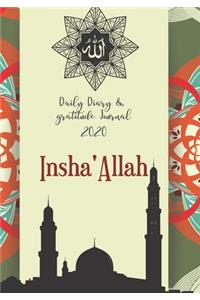 Insha'Allah Daily Diary And Gratitude Diary