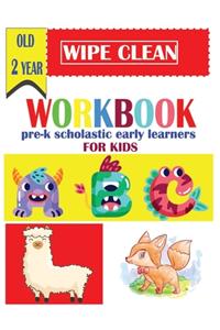 wipe clean workbook pre-k scholastic early learners for kids old 2 year