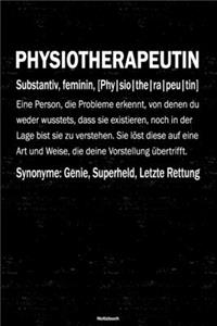 Physiotherapeutin Notizbuch