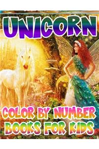 Unicorn Color By Number Books For Kids