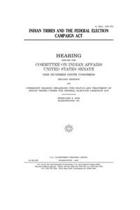 Indian tribes and the Federal Election Campaign Act