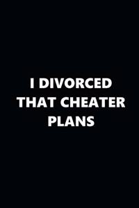 2020 Weekly Plans Funny Theme Divorced Cheater Plans Black White 388 Pages