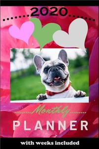2020 Monthly Planner With Weeks Included