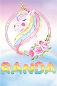 Randa: Want To Give Randa A Unique Memory & Emotional Moment? Show Randa You Care With This Personal Custom Named Gift With Randa's Very Own Unicorn Custom