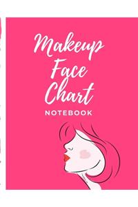 Makeup Face Chart Notebook