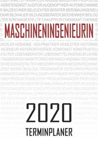 Maschineningenieurin - 2020 Terminplaner