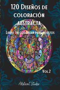 120 Diseños de coloración abstracta