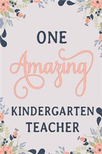 One Amazing Kindergarten Teacher