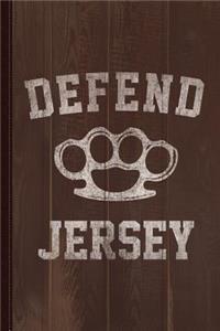 Defend Jersey Vintage Journal Notebook