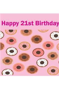 Happy 21st Birthday Guest Book (Hardcover)
