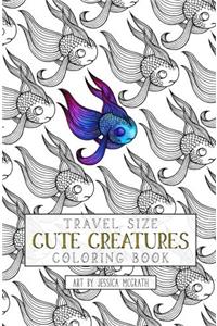 Travel Size Cute Creatures Coloring Book