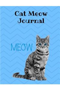Cat Meow Journal, College Ruled