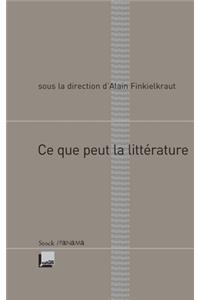 CE Que Peut La Litterature