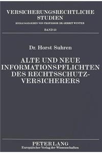 Alte Und Neue Informationspflichten Des Rechtsschutzversicherers