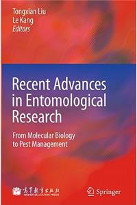 Recent Advances in Entomological Research