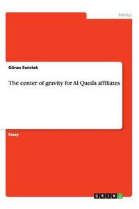center of gravity for Al Qaeda affiliates