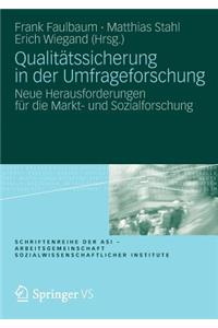 Qualitätssicherung in Der Umfrageforschung