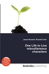 One Life to Live Miscellaneous Characters