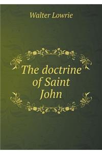The doctrine of Saint John