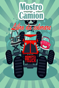 Mostro camion Libro da colorare Per i bambini