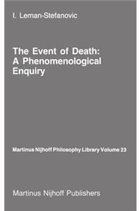 Event of Death: A Phenomenological Enquiry