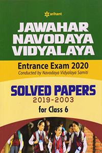 Jawahar Navodaya Vidyalaya Solved Papers 2020 For Class 6 (Old Edition)