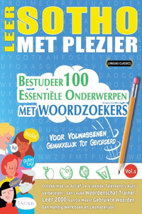 Leer Sotho Met Plezier - Voor Volwassenen