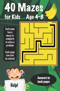 40 Mazes for Kids