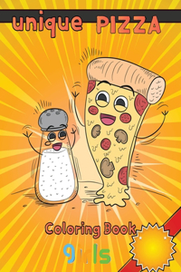 unique pizza coloring book girls
