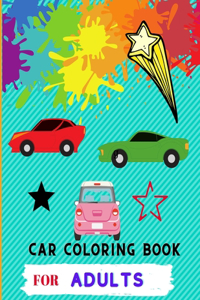 Car coloring book for adults