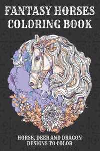 Fantasy Horses Coloring Book