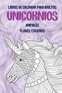 Libros de colorear para adultos - Flores y diseños - Animales - Unicornios