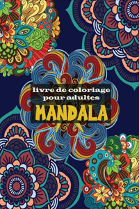 Mandala livre de coloriage adulte