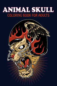 Animal Skull Coloring Book For Adults